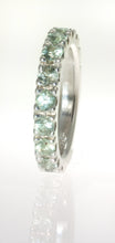 Load image into Gallery viewer, Green Sapphire Ring in Sterling Silver