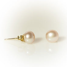 Load image into Gallery viewer, Freshwater Cultured Pearl Earrings in 14K Yellow Gold